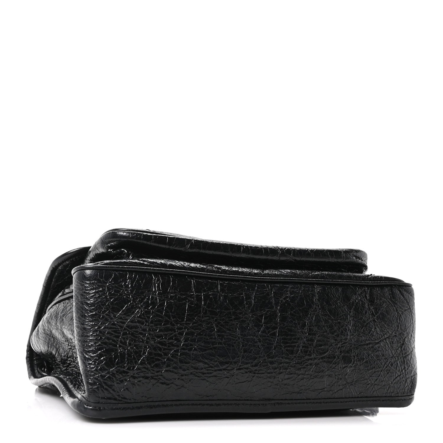 Saint Laurent Crinkled Calfskin Matelasse Monogram Medium Niki Chain Satchel Black 3 of 9
