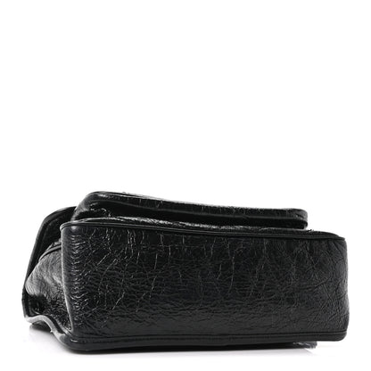 Saint Laurent Crinkled Calfskin Matelasse Monogram Medium Niki Chain Satchel Black 3 of 9