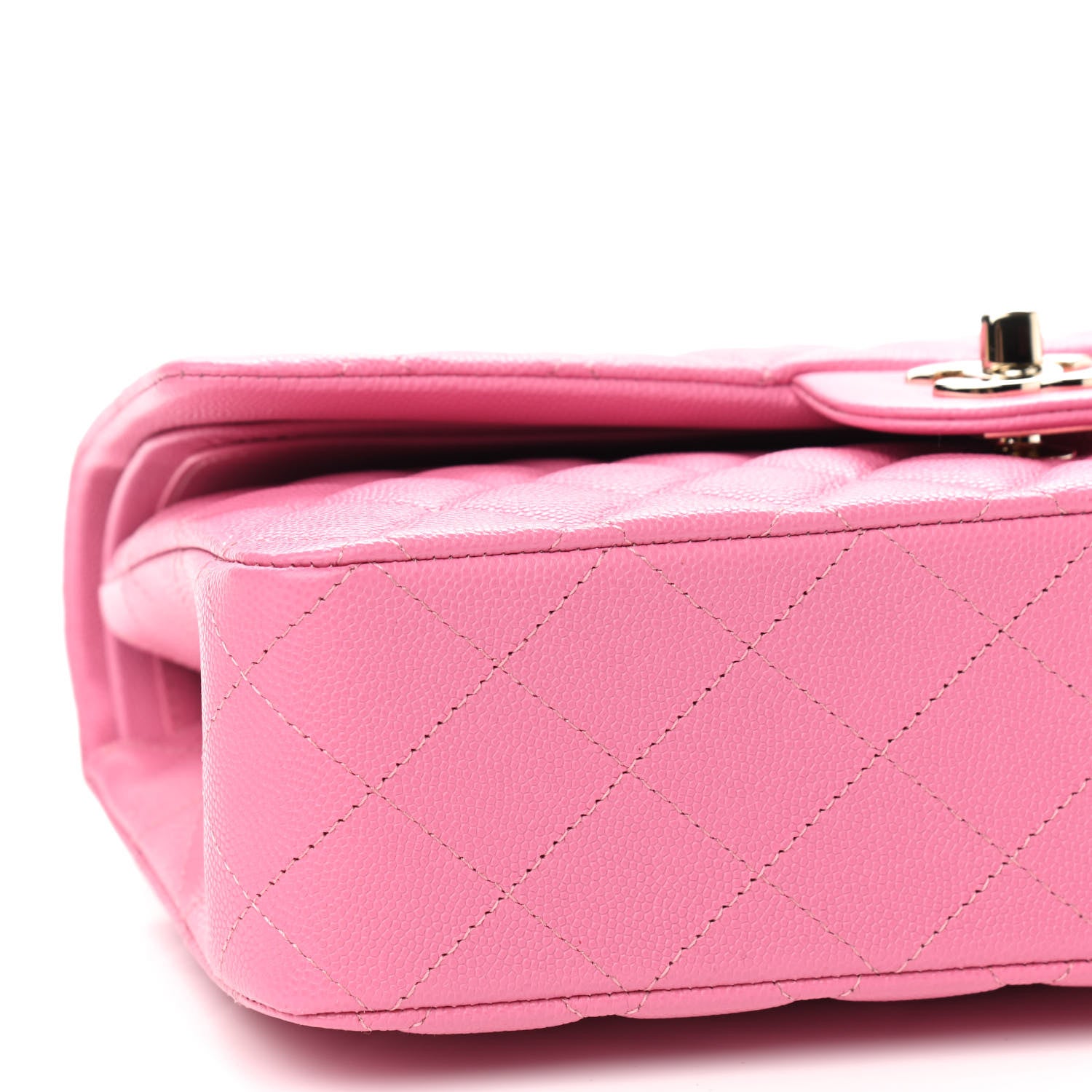 Chanel Caviar Quilted Medium Double Flap Pink 7 of 8