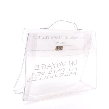 Hermes Vinyl Souvenir De L'Exposition Kelly Transparent 2 of 7