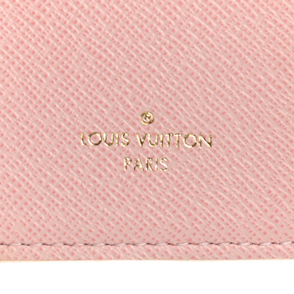 Louis Vuitton Damier Azur Victorine Wallet Rose Ballerine 6 of 8
