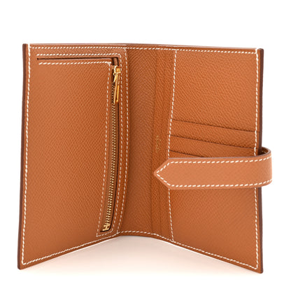Hermes Epsom Bearn Compact Wallet Gold 5 of 9