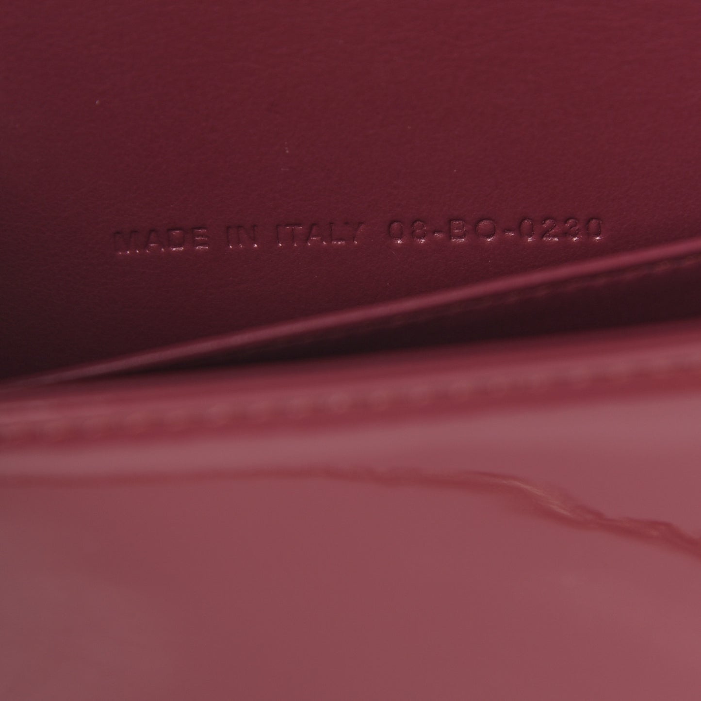 Patent Cannage Lady Dior Clutch Mallow Rose