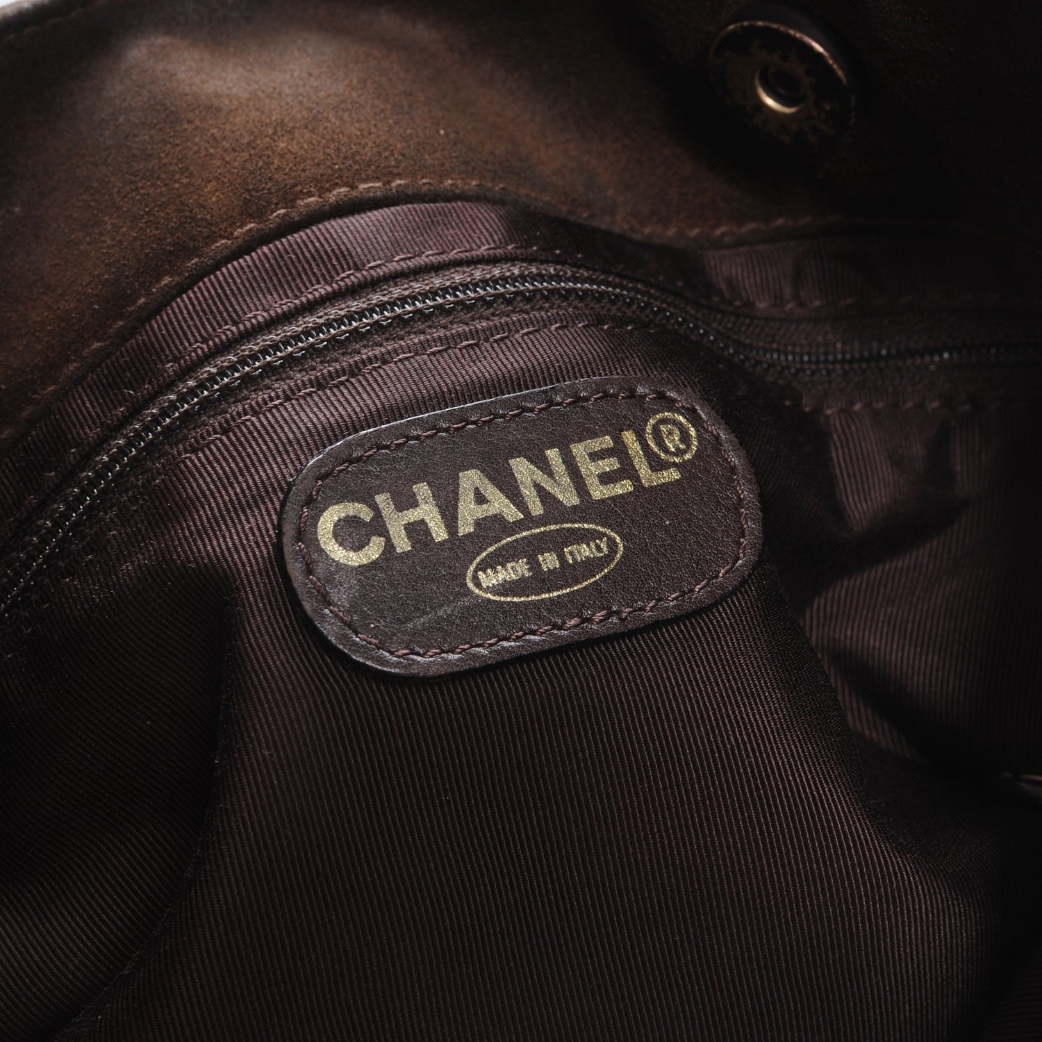 Chanel Suede Tortoise Chain CC Shoulder Bag Brown 6 of 8