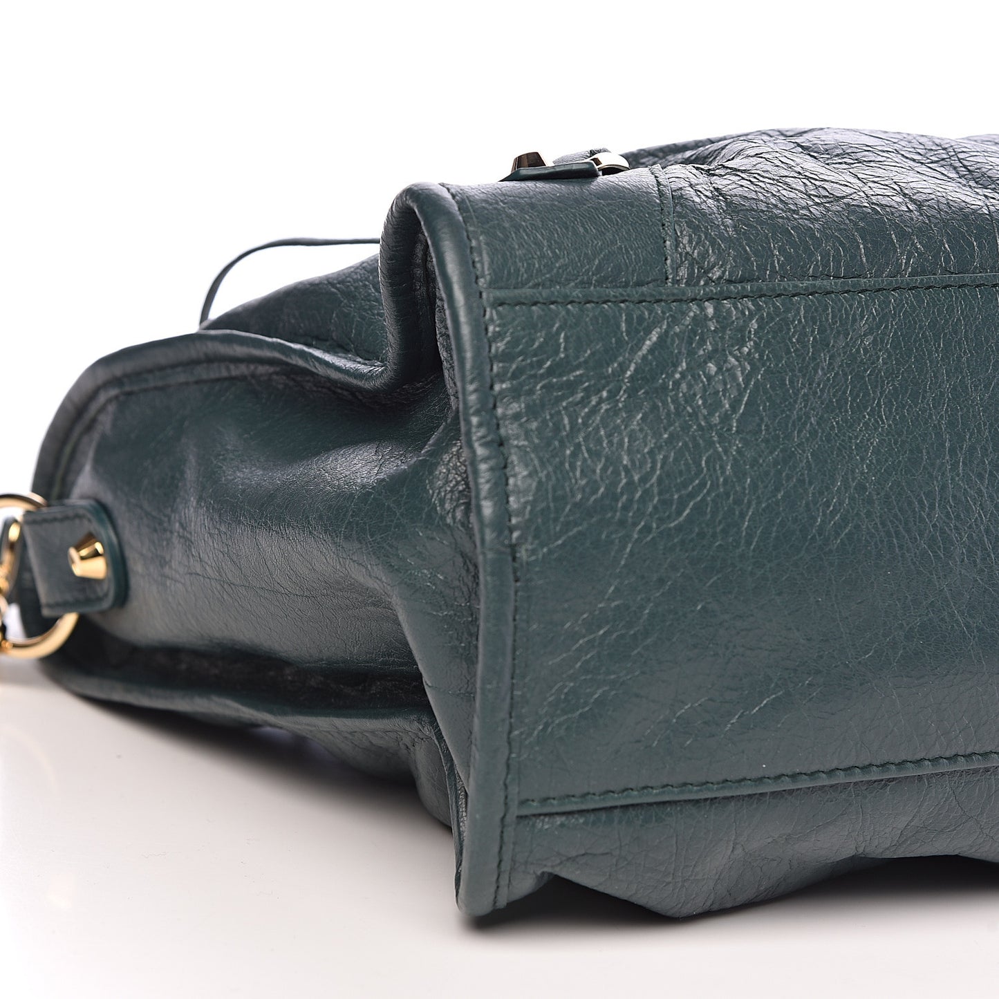Agneau Classic Gold Hardware City Vert Malachite