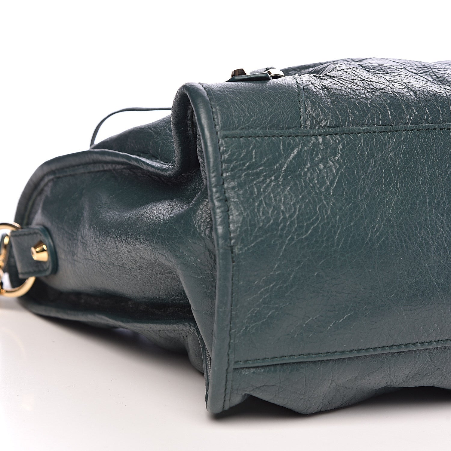 Balenciaga Agneau Classic Gold Hardware City Vert Malachite 9 of 10