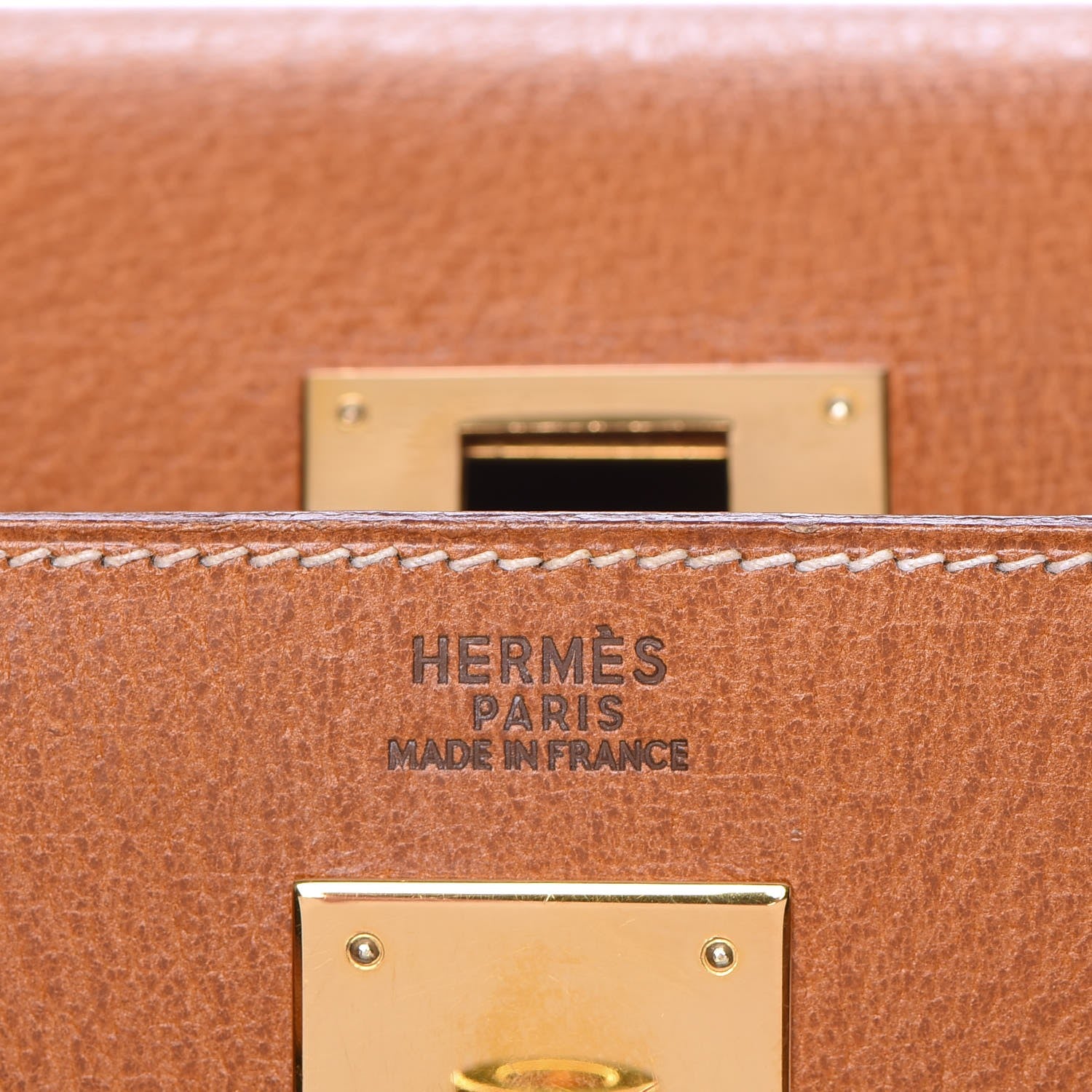 Hermes Peau Porc Sellier Kelly 32 Gold 26 of 47