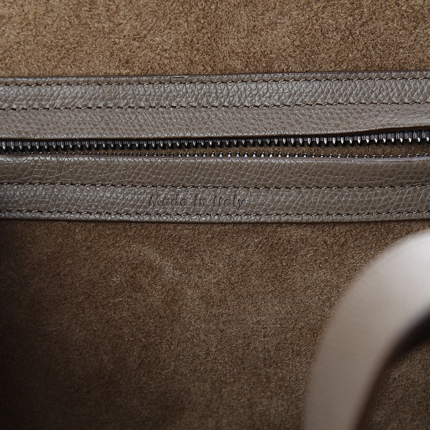 Baby Grained Calfskin Mini Luggage Dune