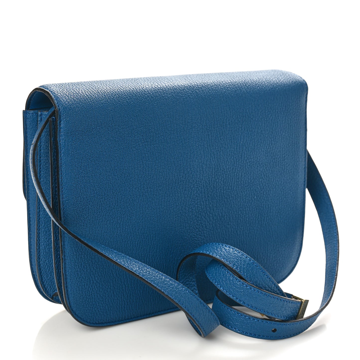 Goatskin Medium Classic Box Flap Bag Deepsea