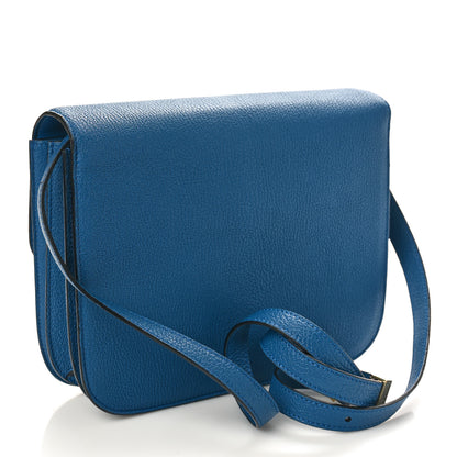 Celine Goatskin Medium Classic Box Flap Bag Deepsea 3 of 9