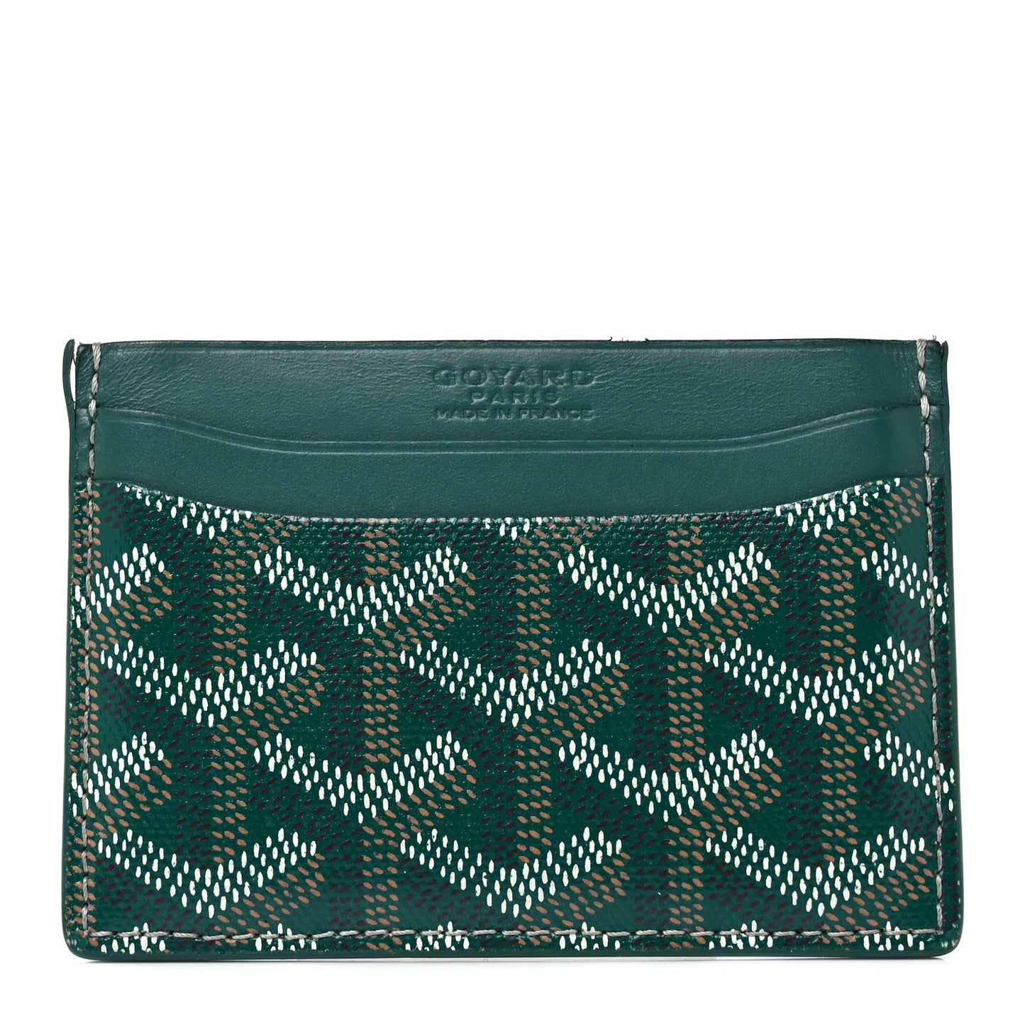 Goyardine Saint Sulpice Card Holder Green