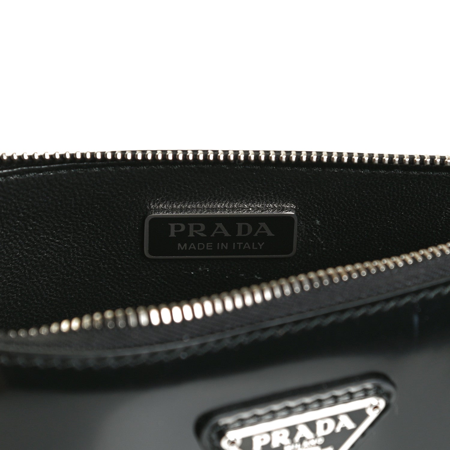 Prada Spazzolato Mini Shoulder Bag Black 6 of 11