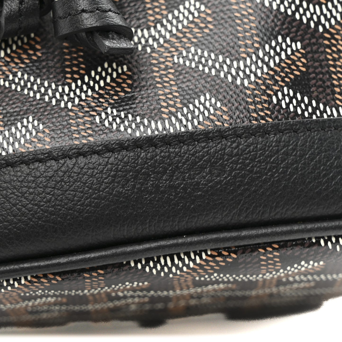 Goyardine Petit Flot Mini Bucket Bag Black