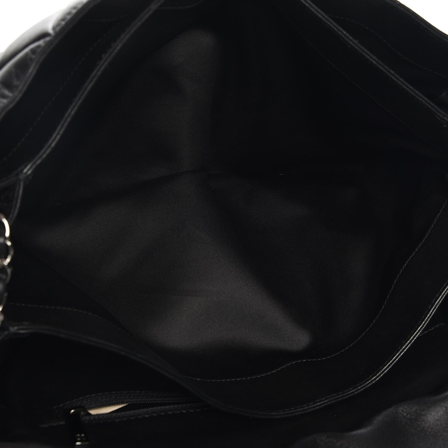 Chanel Lambskin Quilted Maxi 3 Flap Black 5 of 7