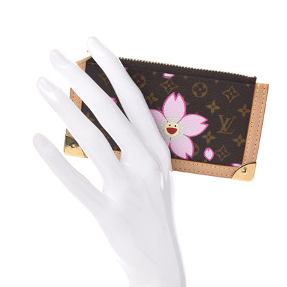 Louis Vuitton Monogram Cherry Blossom Key Pouch Brown 2 of 7