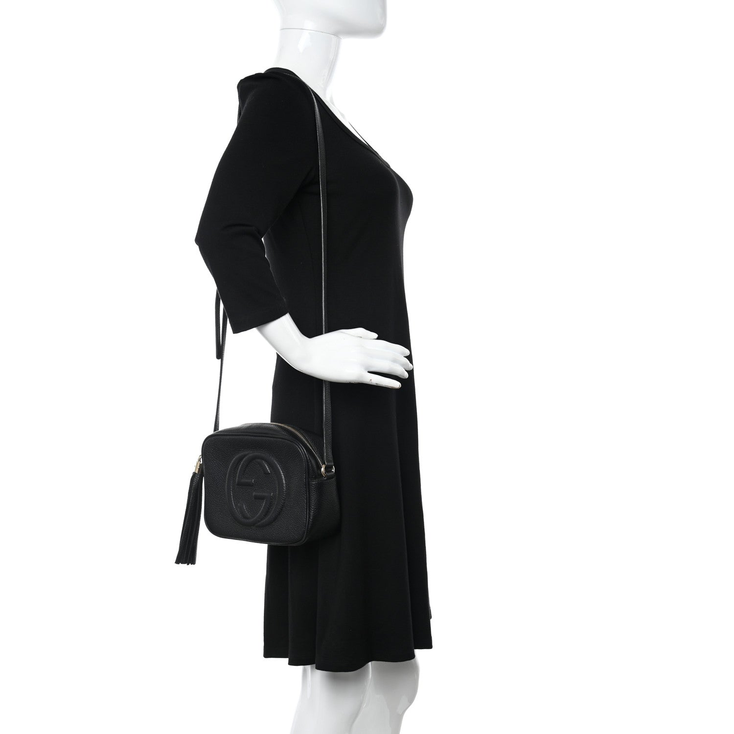 Gucci Pebbled Calfskin Small Soho Disco Bag Black 2 of 11