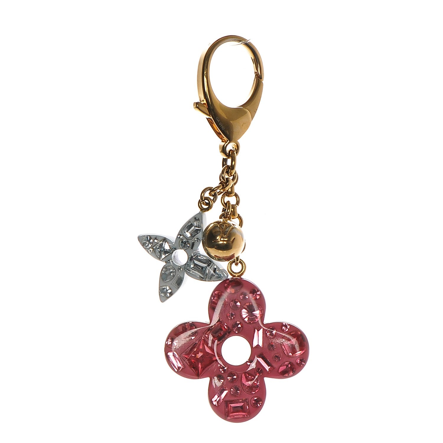 Louis Vuitton Resin Strass Glam Flower Bag Charm 2 of 5