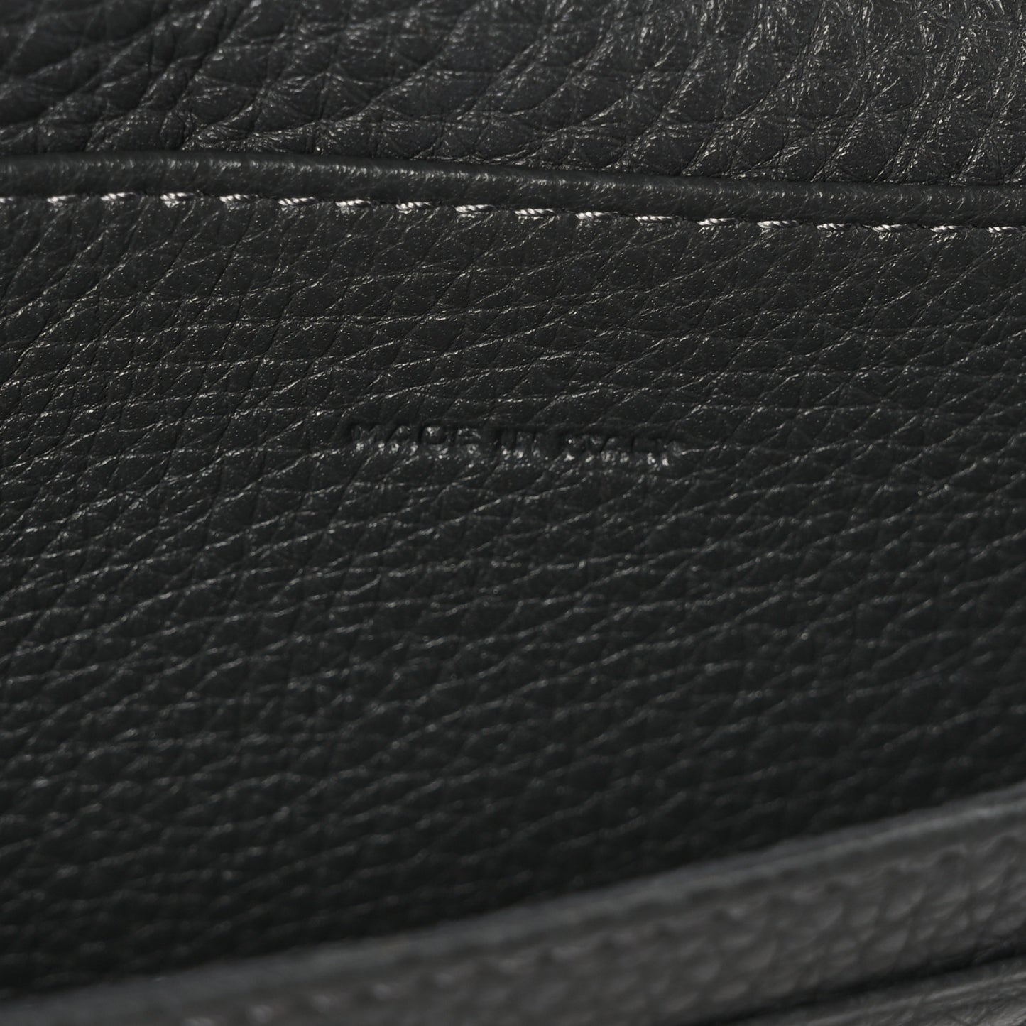 Cuoio Romano Selleria Mini Peekaboo Clutch Wallet Asfalto