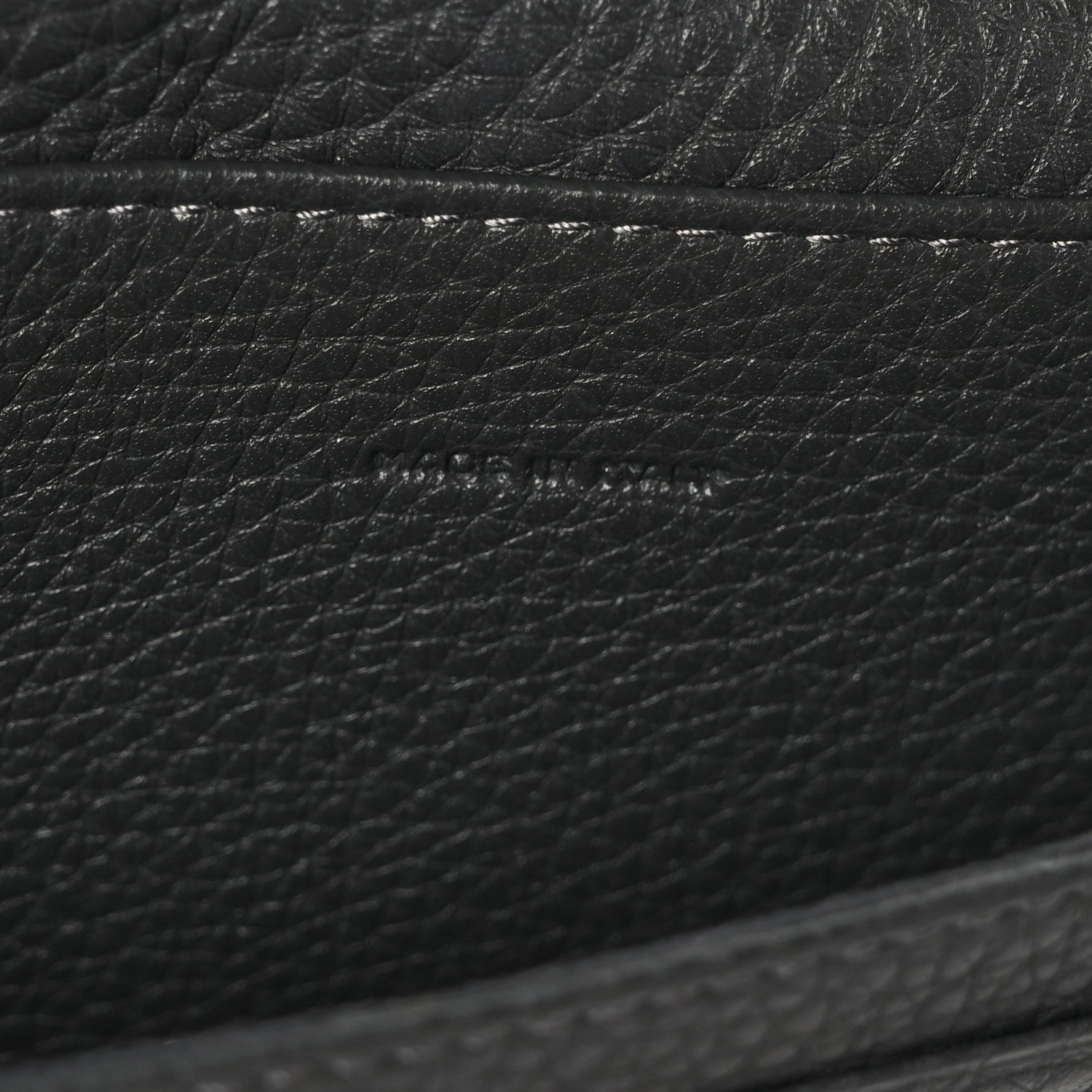 Fendi Cuoio Romano Selleria Mini Peekaboo Clutch Wallet Asfalto 6 of 9