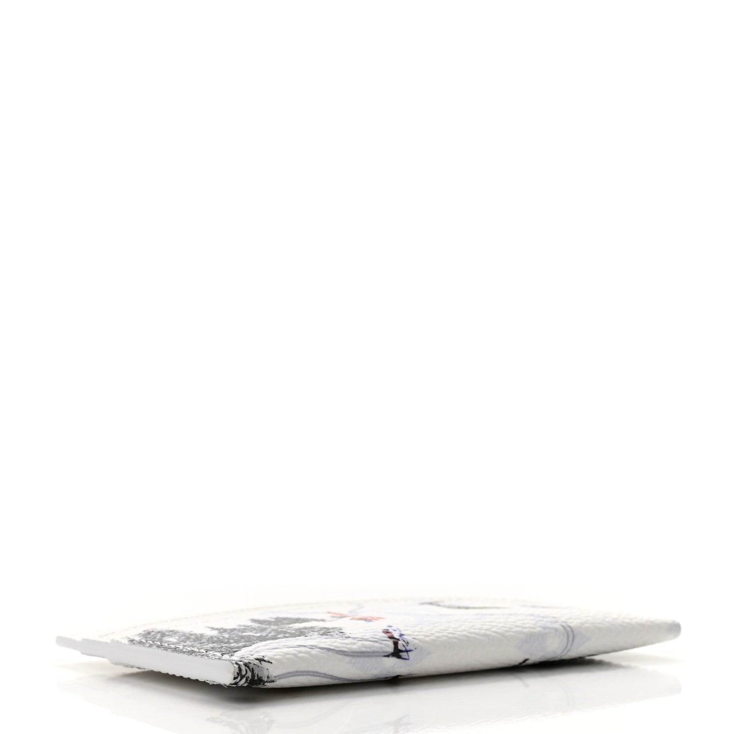 Monogram Sports Card Holder Ski White