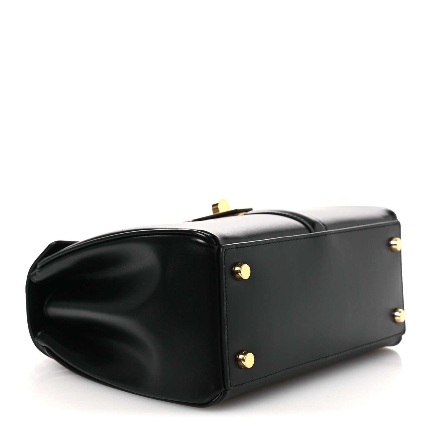 Celine Satinated Calfskin Small 16 Top Handle Bag Black 4 of 15