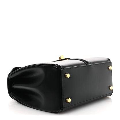 Celine Satinated Calfskin Small 16 Top Handle Bag Black 4 of 15