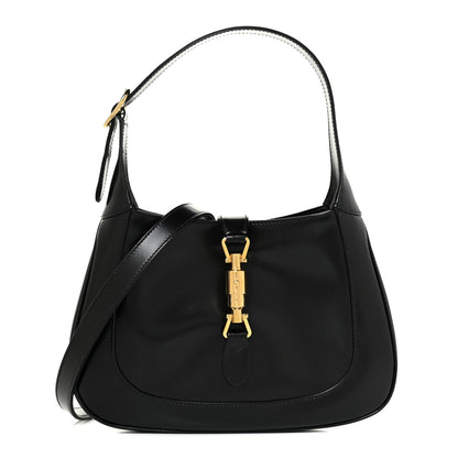 Gucci Boarded Dyana Lux Calfskin Small Jackie 1961 Hobo Black 1 of 11