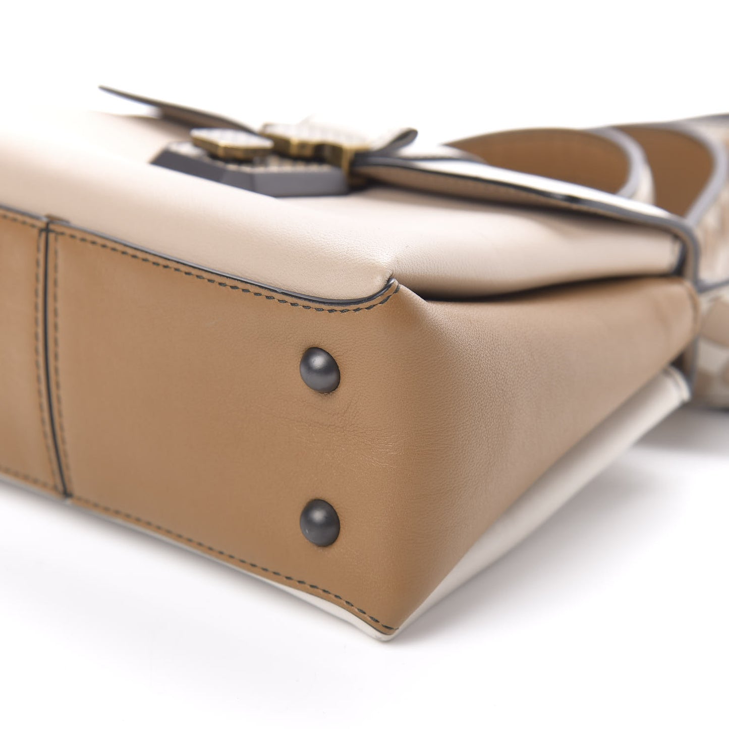 Nappa Multicolor Mini Piazza Bag Mink