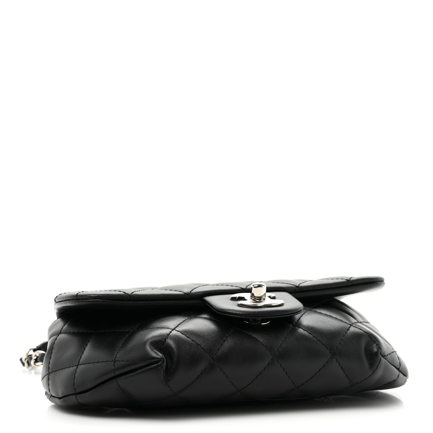 Chanel Calfskin Quilted CC Uniform Flap Belt Bag Black 3 of 9