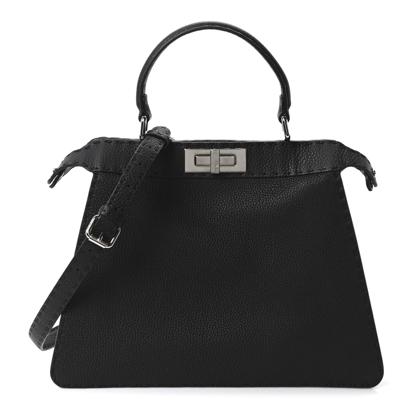 Cuoio Romano Selleria Chamois Medium Peekaboo I SEE U Satchel Black Camel Sunflower
