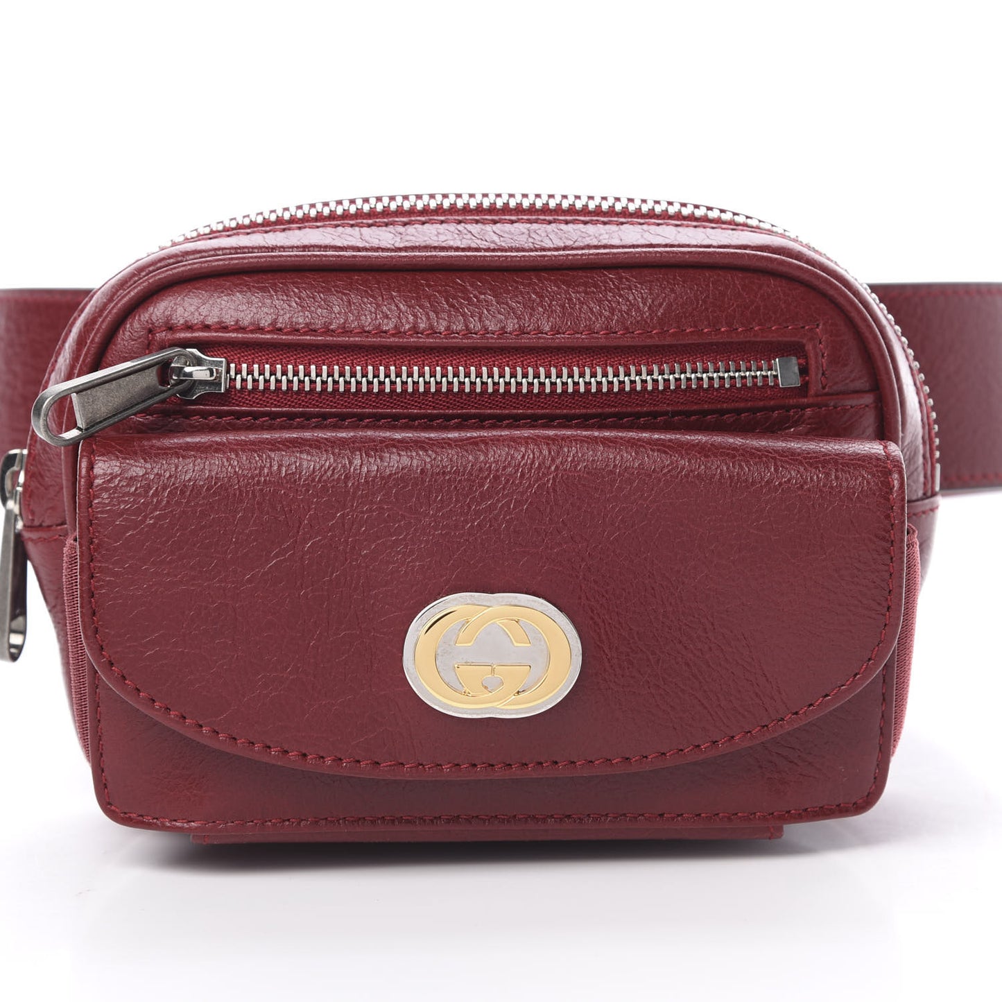 Fluffy Calfskin Mini Morpheus Belt Bag 90 36 Red