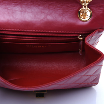 Chanel Aged Calfskin Quilted 2.55 Reissue Mini Flap Red 5 of 14