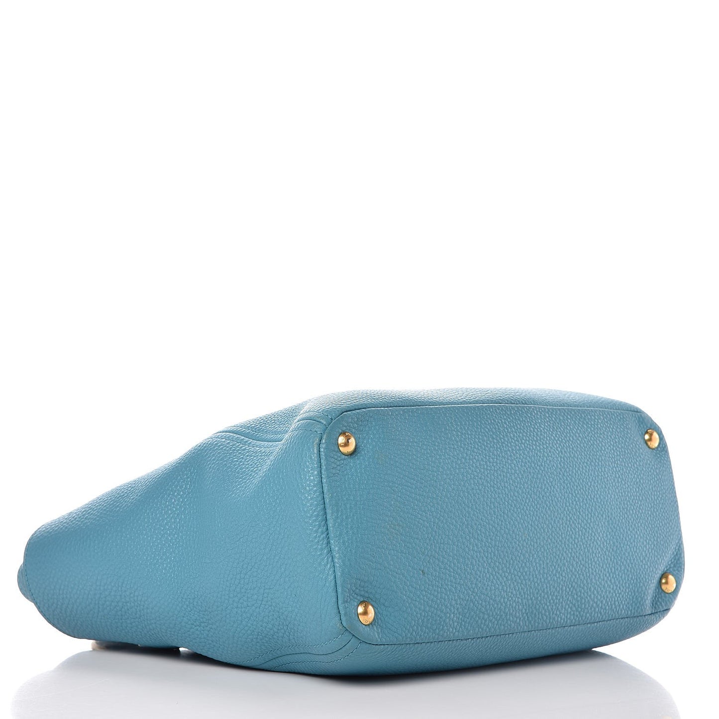 Vitello Daino Side Pocket Shoulder Bag Marine