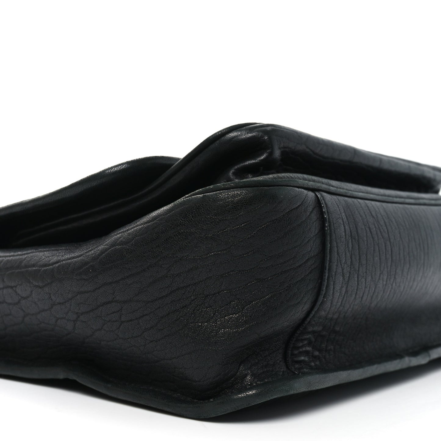 Grained Calfskin Niki Messenger Black