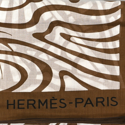 Hermes Cotton Jaguar Quetzal Beach Pareo Camel 2 of 3
