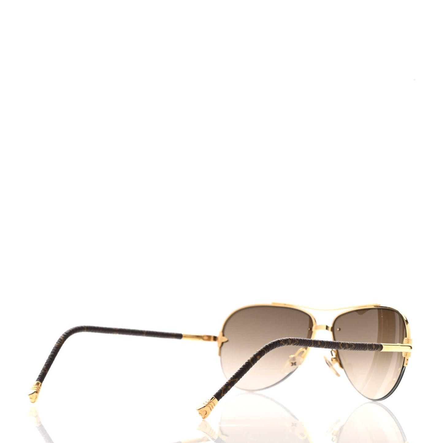 Monogram Petite Viola Pilote Aviator Sunglasses Z0571U Brown