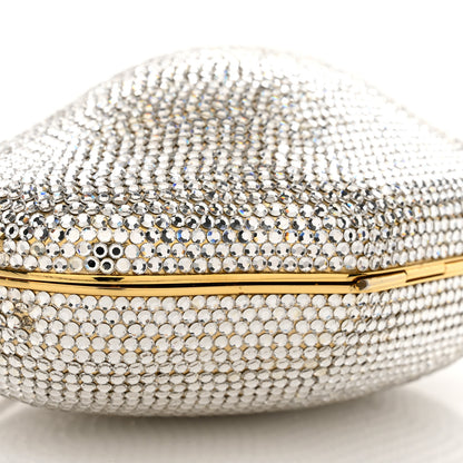 Judith Leiber Swarovski Crystal Minaudiere Clutch Silver 8 of 12