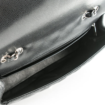 Chanel Caviar Quilted Jumbo Single Flap Black 5 of 8