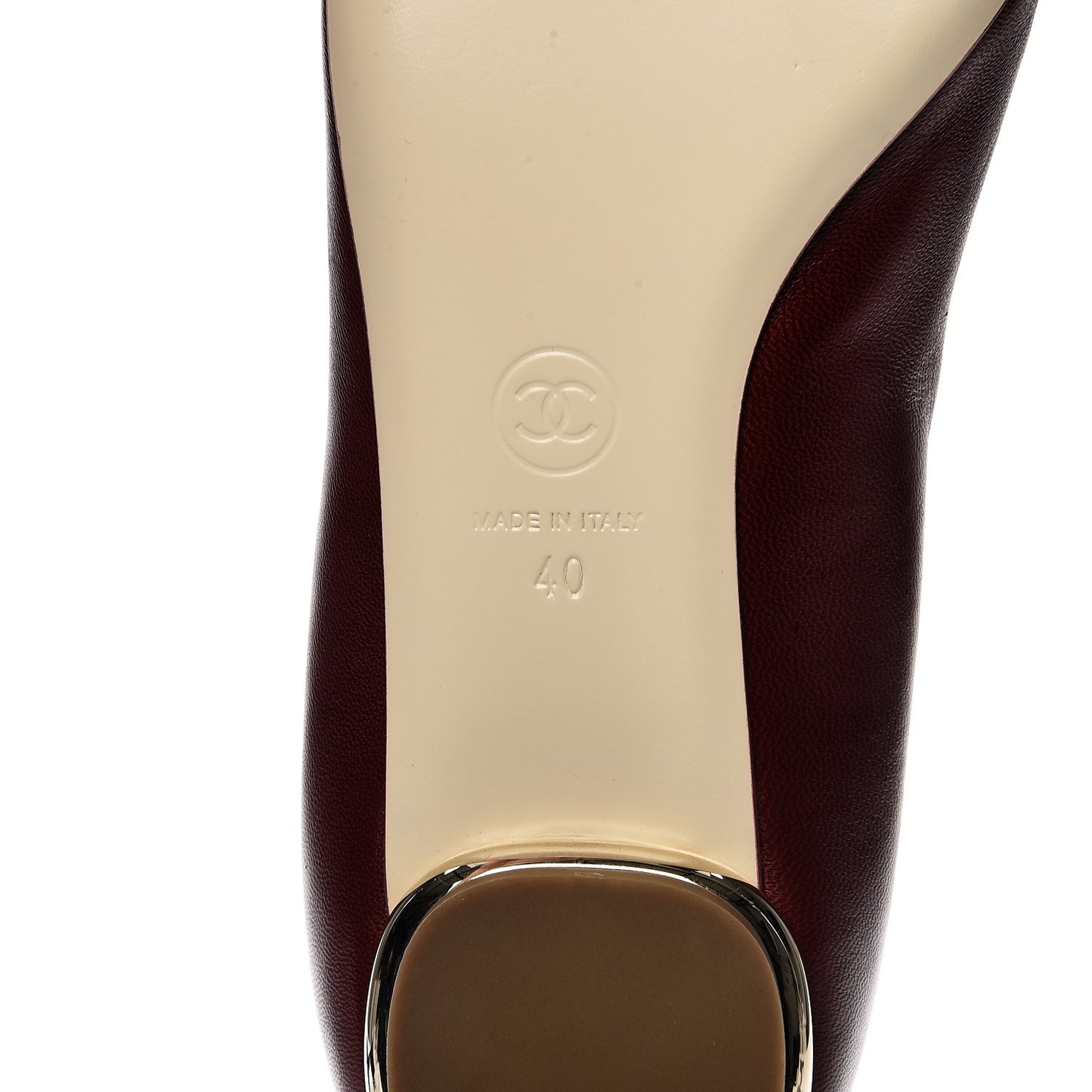 Lambskin Cap Toe Flats 40 Red