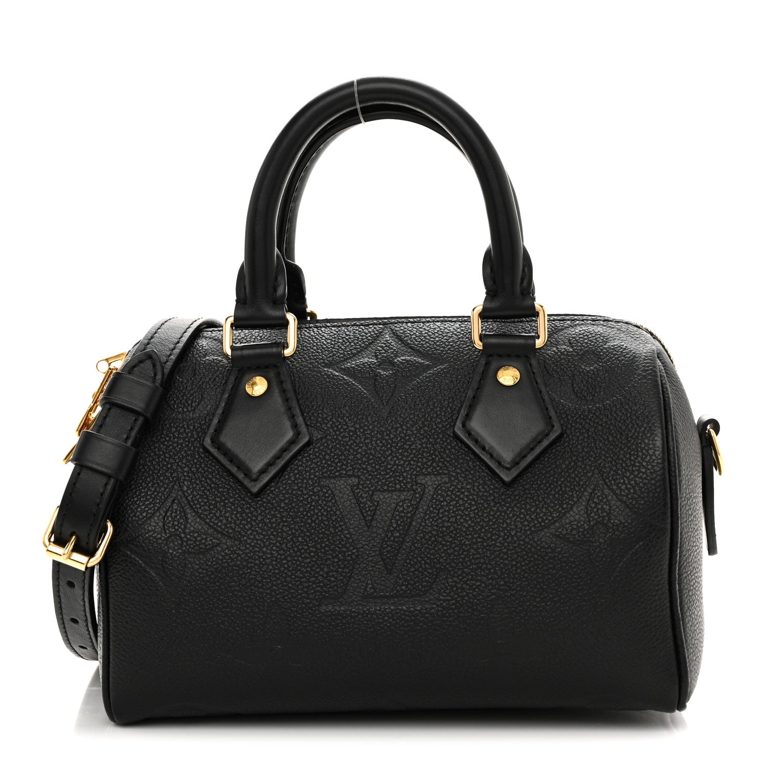 Louis Vuitton Empreinte Monogram Giant Speedy Bandouliere 20 Black 1 of 11