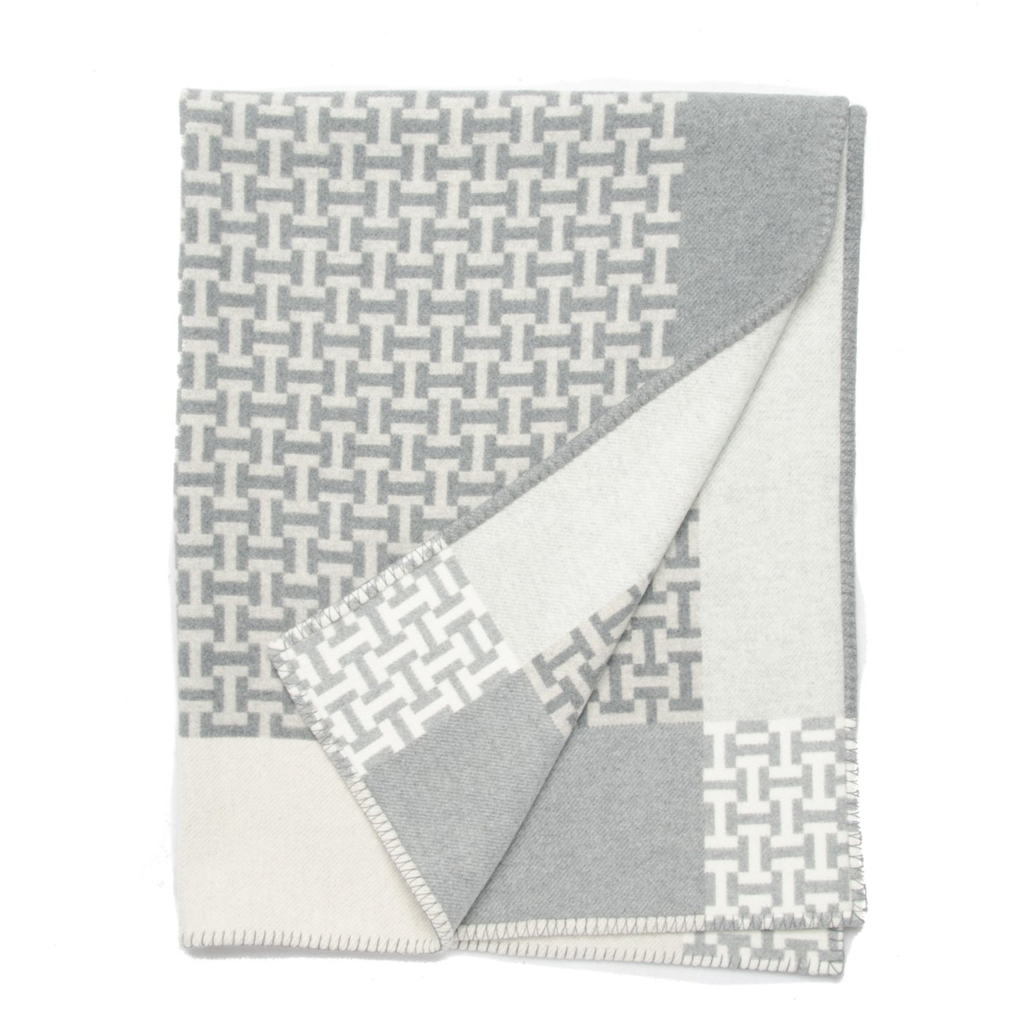 Wool Cashmere Signature Avalon Terre d'H Blanket Grey