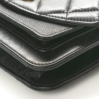 Chanel Calfskin Caviar Quilted Mini Chain Handle Flap Black 9 of 9