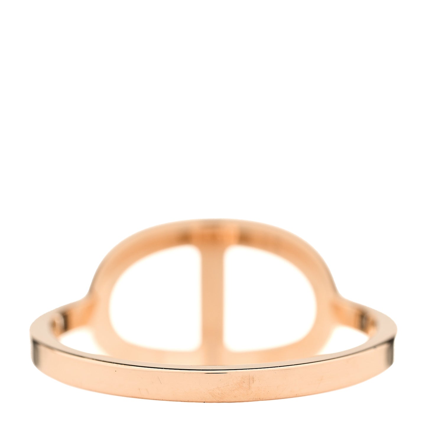 18K Rose Gold Diamond MM Chaine d'Ancre Contour Ring 57 8
