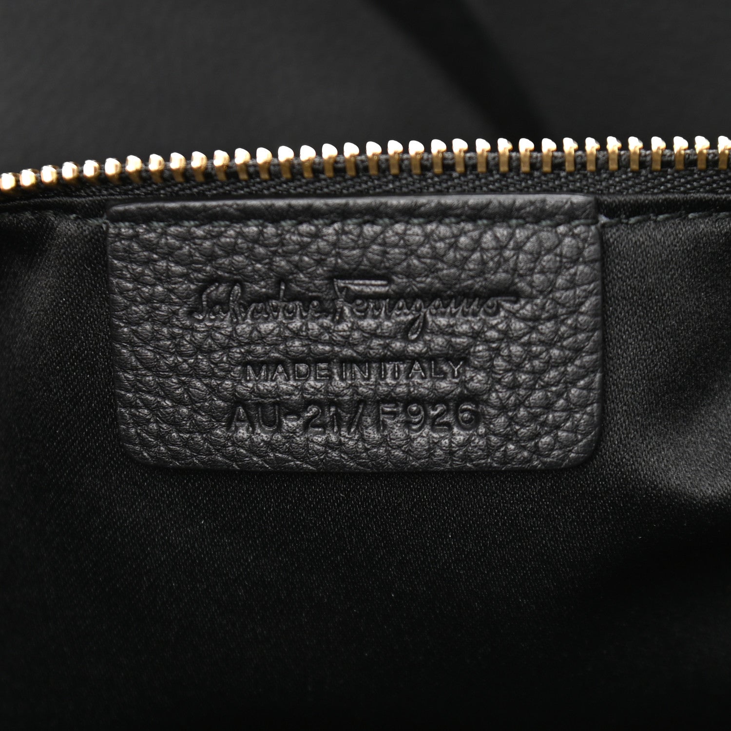Salvatore Ferragamo Grained Calfskin Bitter Pocket Tote Black 6 of 9