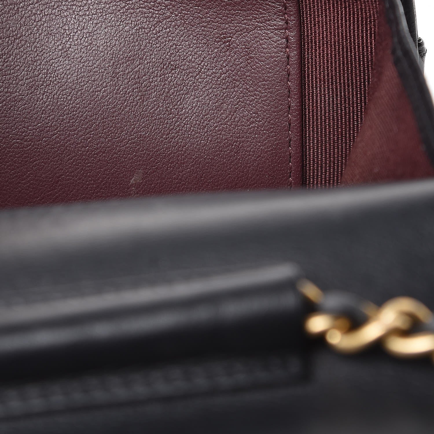 Chanel Aged Calfskin Quilted Lucky Charms 2.55 Reissue Wallet On Chain WOC Black 10 of 13
