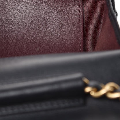 Chanel Aged Calfskin Quilted Lucky Charms 2.55 Reissue Wallet On Chain WOC Black 10 of 13
