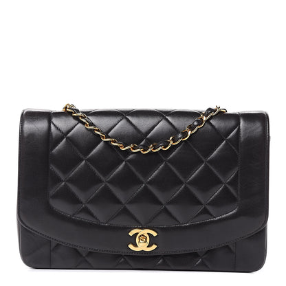 Chanel Lambskin Quilted Medium Single Flap Black 1 of 18