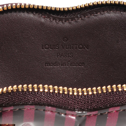 Louis Vuitton Vernis Rayures Coeur Heart Coin Purse Amarante 5 of 8