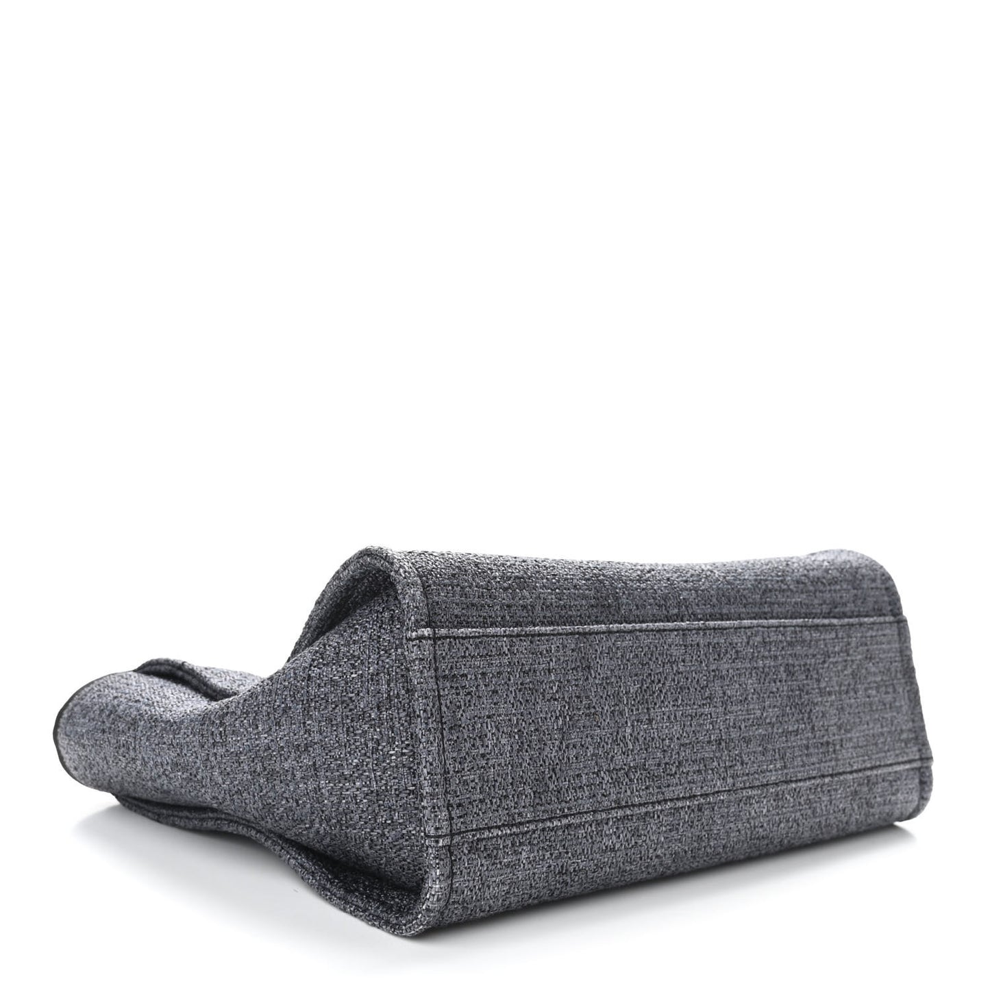 Lurex Boucle Small Deauville Tote Black