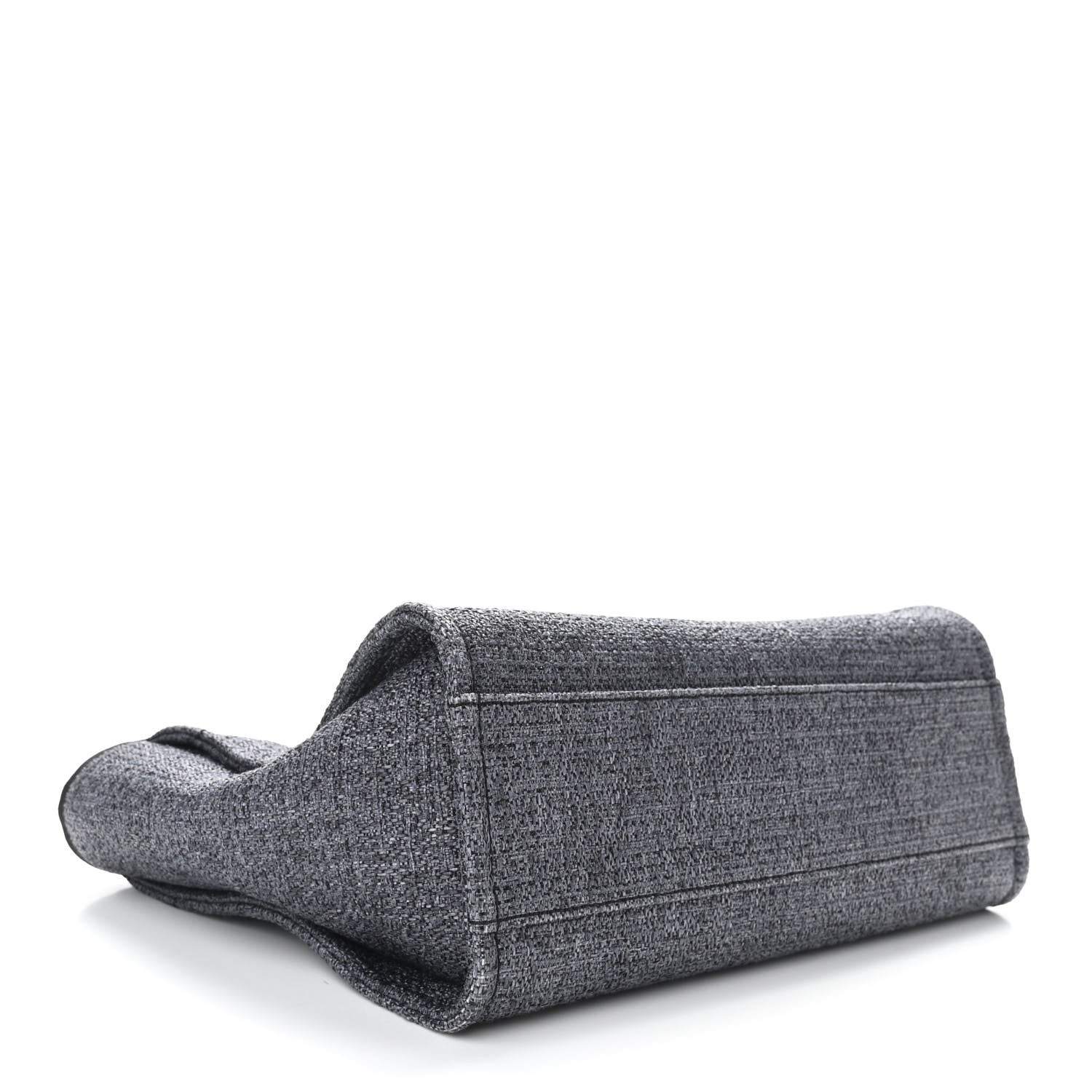 Chanel Lurex Boucle Small Deauville Tote Black 4 of 10